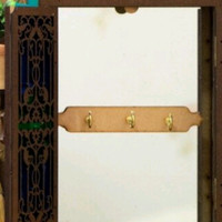 آینه جاکلیدی دکوری آویز طرح سنتی درب بازشو