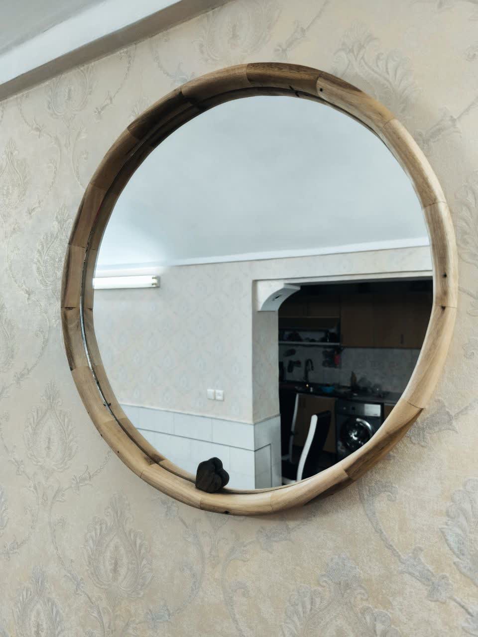 آینه فریم دار چوب گردو